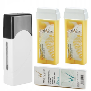 Depilacja zestaw 2x wosk ItalWax Lemon Flex podgrzewacz paski