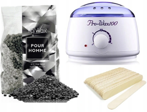 Zestaw do depilacji ItalWax wosk 100g do wyboru + podgrzewacz + szpatułki