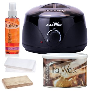 Zestaw do depilacji paskowej ItalWax podgrzewacz 100W + wosk w puszce 400ml Natural naturalny + dodatki