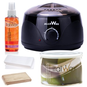Zestaw do depilacji paskowej ItalWax podgrzewacz 100W + wosk w puszce 400ml Olive oliwkowy + dodatki