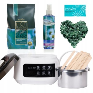 Zestaw do depilacji podgrzewacz AX-700 + wosk twardy Azulen 1kg + preparaty + szpatułki