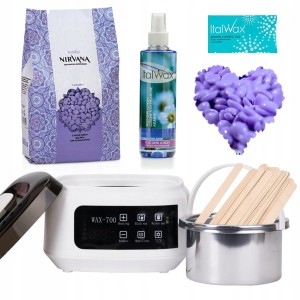 Zestaw do depilacji podgrzewacz AX-700 + wosk twardy Lavender 1kg + preparaty + szpatułki