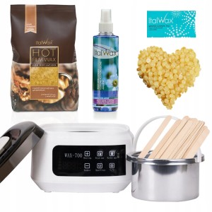 Zestaw do depilacji podgrzewacz AX-700 + wosk twardy Natural 1kg + preparaty + szpatułki