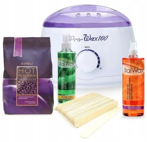 Zestaw do depilacji woskiem w dropsach ProWax 100 PLUM