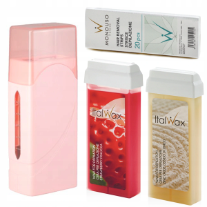 Zestaw ItalWax do depilacji podgrzewacz 40W Single Fo + 2x rolka wosk aromatyczny
