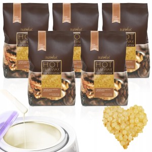 5x Wosk twardy do depilacji ItalWax Hot Film Wax Natural naturalny 100g do podgrzewacza