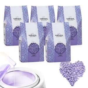 5x Wosk twardy do depilacji ItalWax Nirvana Film Wax Lavender lawenda 100g do podgrzewacza