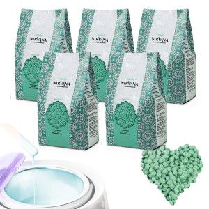 5x Wosk twardy do depilacji ItalWax Nirvana Film Wax Sandalwood sandałowy 100g do podgrzewacza