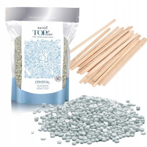 Wosk twardy do depilacji ItalWax Top Line Crystal 100g + szpatułki 10 sztuk