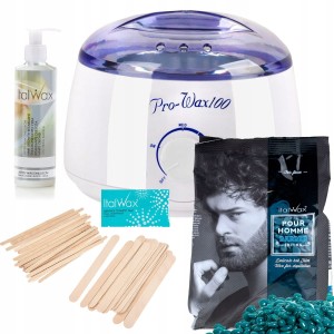 Zestaw startowy do męskiej depilacji ItalWax + wosk Barber + preparaty + akcesoria