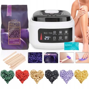 Zestaw do depilacji - podgrzewacz PRO WAX 700 + wosk 1kg (do wyboru) + talk + szpatułki