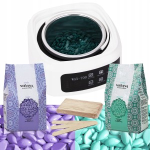 Zestaw do depilacji - podgrzewacz Wax 700 + 2x wosk twardy 100g + szpatułki