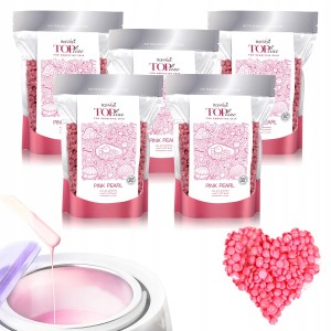 5x Wosk twardy do depilacji ItalWax Top Line Pink Pearl 100g do podgrzewacza