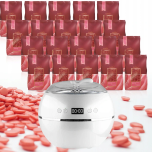 Zestaw do depilacji ItalWax 20x wosk 0,5kg Rose róża + podgrzewacz