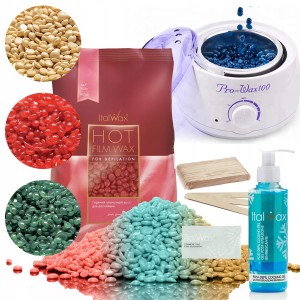 Zestaw do depilacji ItalWax wosk twardy 500g do wyboru + podgrzewacz