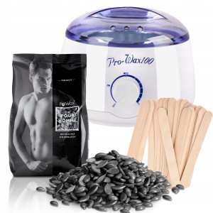 Zestaw Barberski do depilacji woskiem Pour Homme 250g + podgrzewacz + szpatułki