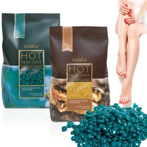 Zestaw ItalWax 2 x wosk w dropsach 1kg Natural + Azulen