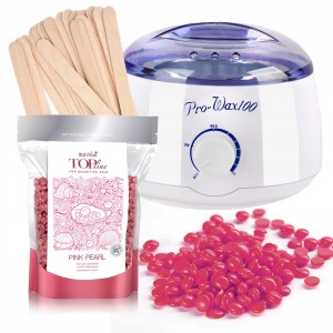 Zestaw do depilacji Top Line Pink Pearl + podgrzewacz + szpatułki
