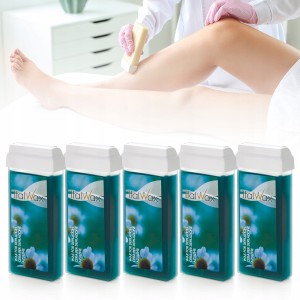 Zestaw ItalWax Azulen 4+1 GRATIS transparentny wosk do depilacji w rolce 100ml