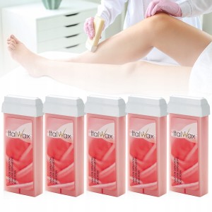 Zestaw ItalWax Rose 4+1 GRATIS mocny wosk do depilacji w rolce 100ml