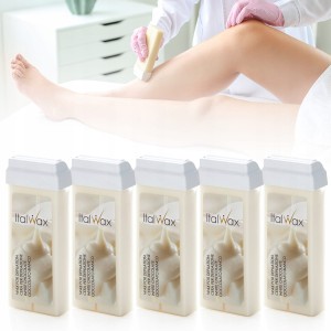 Zestaw ItalWax White Chocolate 4+1 GRATIS aromatyczny wosk z dwutlenkiem tytanu do depilacji w rolce 100ml