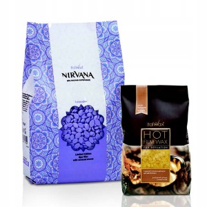 Zestaw do depilacji woskiem twardym Premium Spa Lavender 1kg + Natural 250g GRATIS