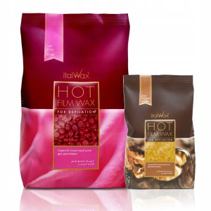 Zestaw do depilacji woskiem twardym Rose 1kg + Natural 250g GRATIS