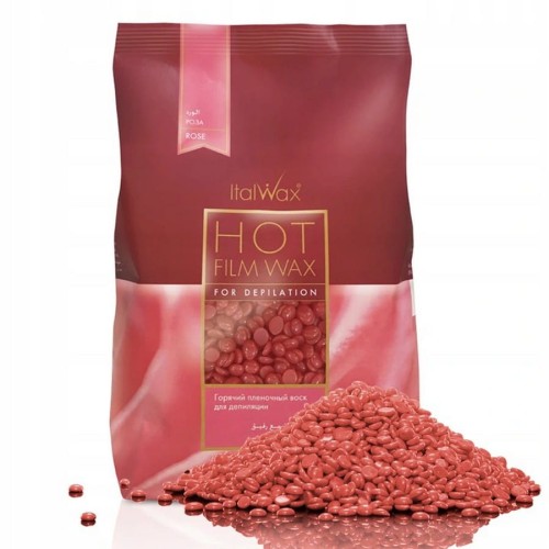 Italwax WOSK TWARDY dropsy różany 500g DEPILACJA-14773