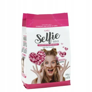 Selfie Wax ItalWax 500 g – delikatny wosk twardy w granulkach do bezpaskowej depilacji twarzy