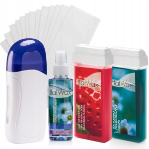 Zestaw deilacja woskiem w rolce ItalWax 2 x wosk w rolce + podgrzewacz + paski