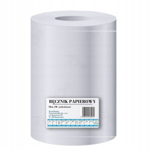 Ręcznik papierowy bielony makulaturowy czyściwo przemysłowe 1 rolka 50m