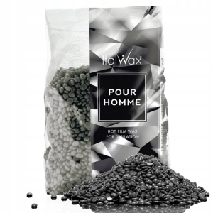 Pour Homme Film Wax ItalWax 100 g opakowanie eko - wosk twardy w granulkach do depilacji bezpaskowej 