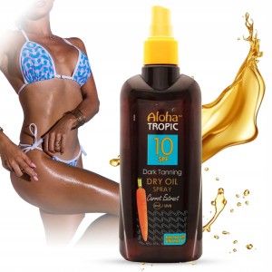 MadiS Aloha Tropic Dry Oil SPF10 Suchy olejek do opalania głęboka opalenizna z marchewką 200ml / 40442