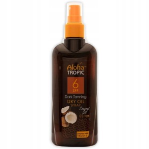 MadiS Aloha Tropic Dark Tanning SPF6 Suchy olejek do opalania głęboka opalenizna z kokosem 200ml / 40445