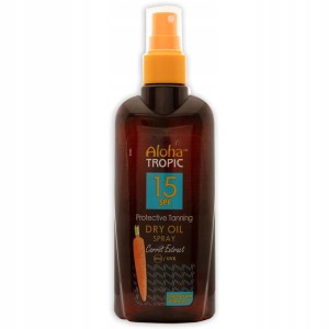 MadiS Aloha Tropic Dry Oil SPF15 Suchy olejek do opalania głęboka opalenizna z marchewką 200ml / 40443