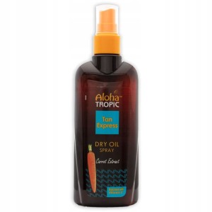 MadiS Aloha Tropic Dry Oil Tan Express przyspieszacz opalania olejek marchewkowy w spray 200ml / 40440