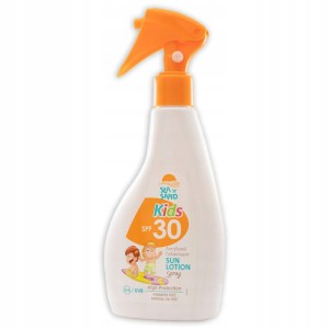 MadiS Sea 'n' Sand Kids SPF30 Sun Lotion Spray Balsam przeciwsłoneczny do opalania o wysokiej ochronie w sprayu dla dzieci 220ml / 40745