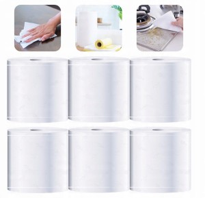 Ręcznik papierowy celulozowy biały 2-warstwowy w rolce 100m Maxi 6 sztuk