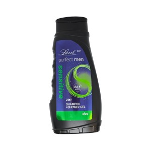 Larel Perfect Men Sensitive Szampon i żel pod prysznic z ekstraktem z aloesu 2w1 łagodzący 300ml