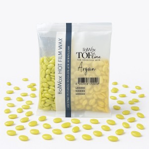 ItalWax Top Formula Argan Film wax - hipoalergiczny niskotemperaturowy wosk do skóry wrażliwej w granulkach dropsach do depilacji bezpaskowej 100 gram