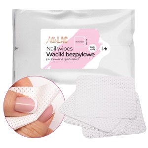 AlleLac Waciki kosmetyczne bezpyłowe perforowane 5x5cm białe 540 sztuk