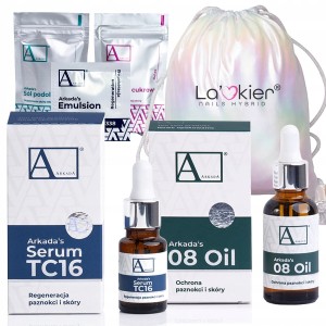 Arkada Zestaw: Serum kolagenowe TC16 11ml + płyn ochronny 08 Oil 30ml + 3 próbki + worek holo