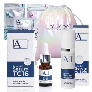 Arkada Zestaw: Serum kolagenowe TC16 11ml + serum kolagenowe w żelu 15ml + 3 próbki + worek holo