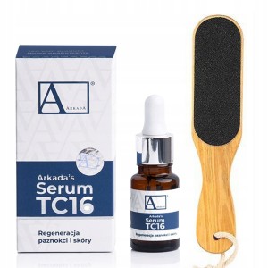 Arkada Zestaw: Serum kolagenowe TC16 11ml + tarka do pedicure dwustronna 100/180