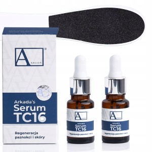 Arkada Zestaw: Serum kolagenowe TC16 11ml 2 sztuki + tarka do stóp dwustronna 100/180