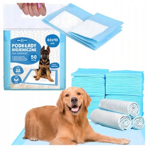 Maty higieniczne dla psa i kota XL 90x60 cm jednorazowe 50 szt nieprzemakalne
