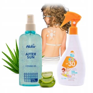 MadiS Zestaw Ochronny dla Dzieci Balsam SPF30 i Żel po Opalaniu