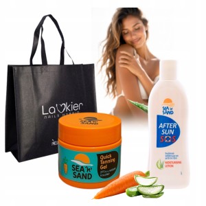 Zestaw do opalania Przyspieszacz Quick Tanning 170ml i Emulsja SOS 200ml z torbą