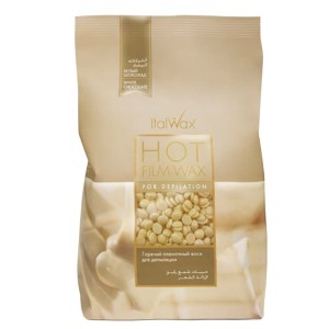 Film Wax White Chocolate ItalWax 100 g opakowanie eko - wosk twardy w granulkach do depilacji bezpaskowej 