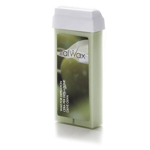 High Density Wax Olive ItalWax 100 ml – gęsty oliwkowy wosk w rolce do depilacji paskowej 